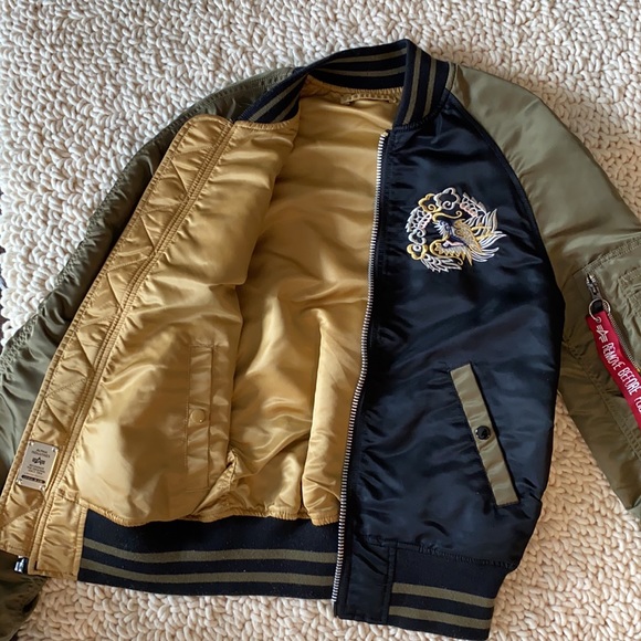 Alpha Industries Limited Edition Embroidered Japan Bomber Jacket - Picture 5 of 10